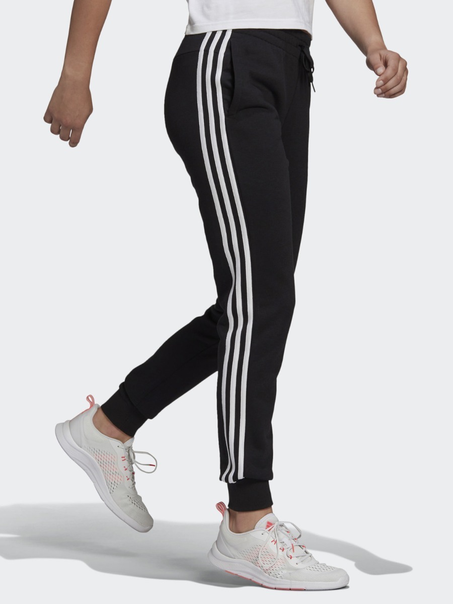 adidas 3-Stripes French Terry Pant Black/ White