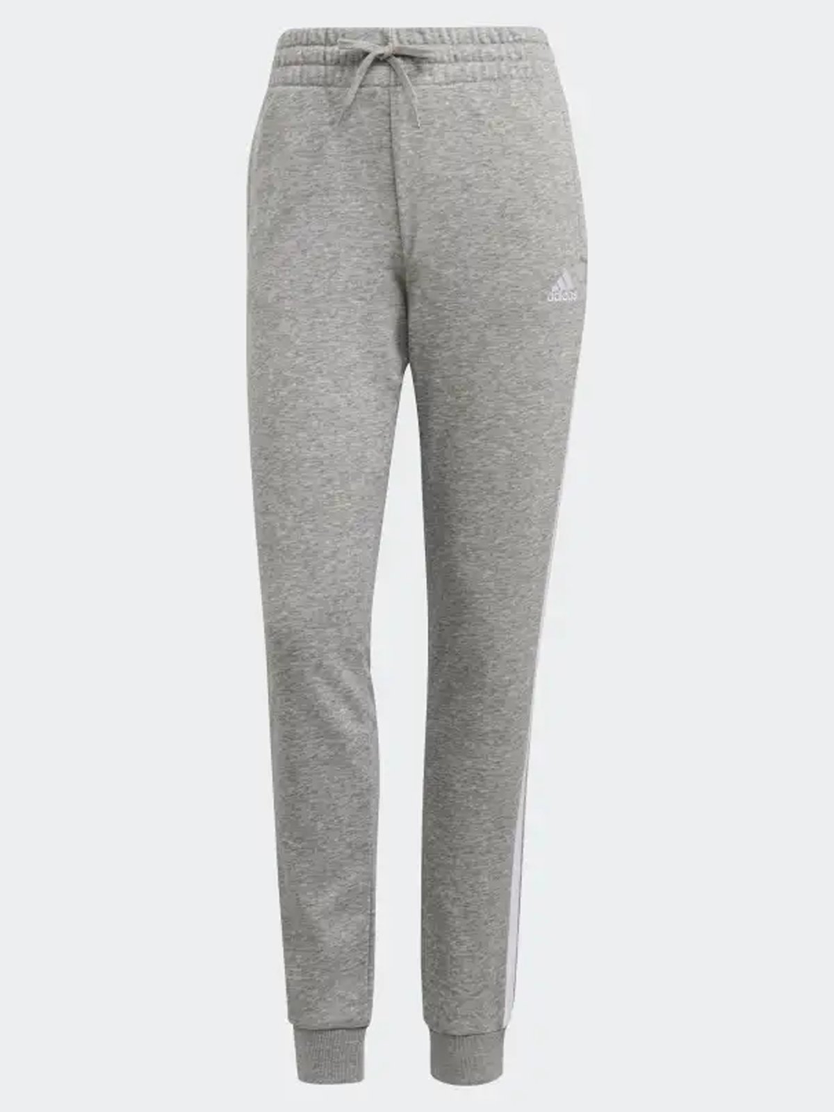 adidas 3-Stripes French Terry Pant Medium Grey Heather / White