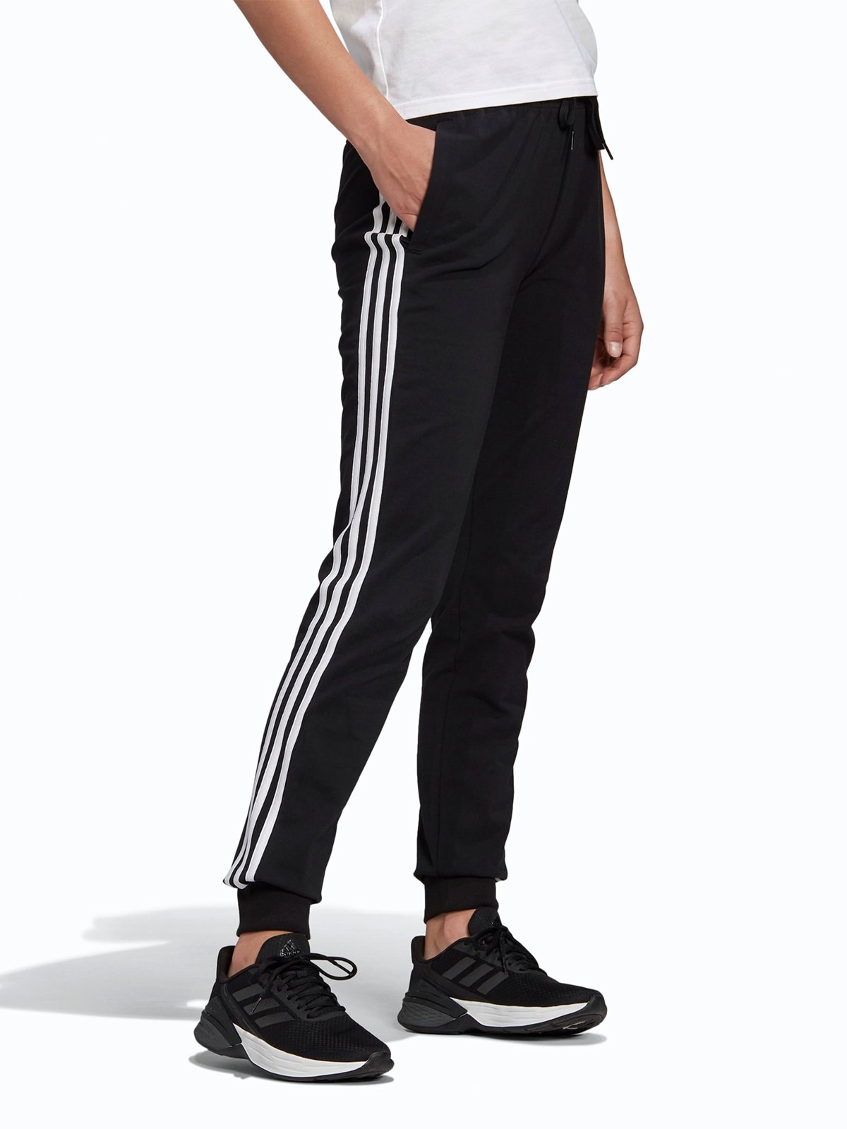 adidas 3-Stripes Pant Black / White