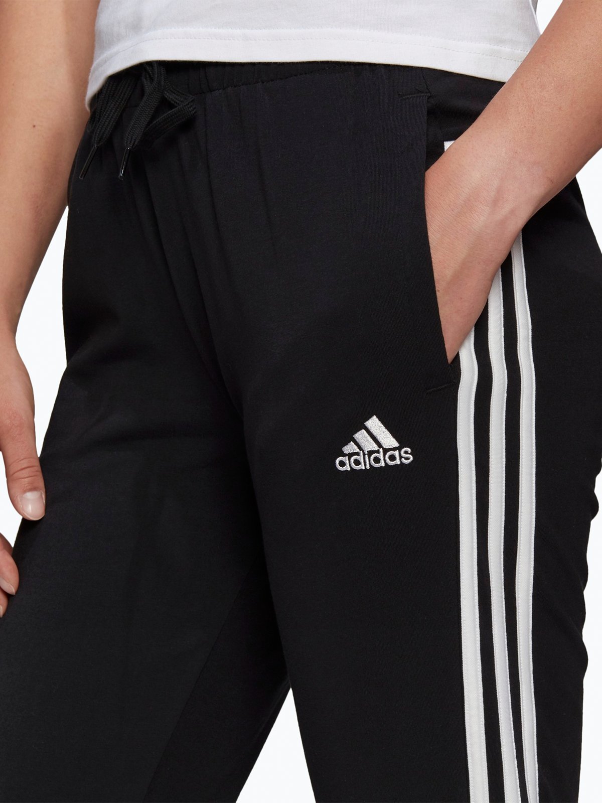 adidas 3-Stripes Pant Black / White