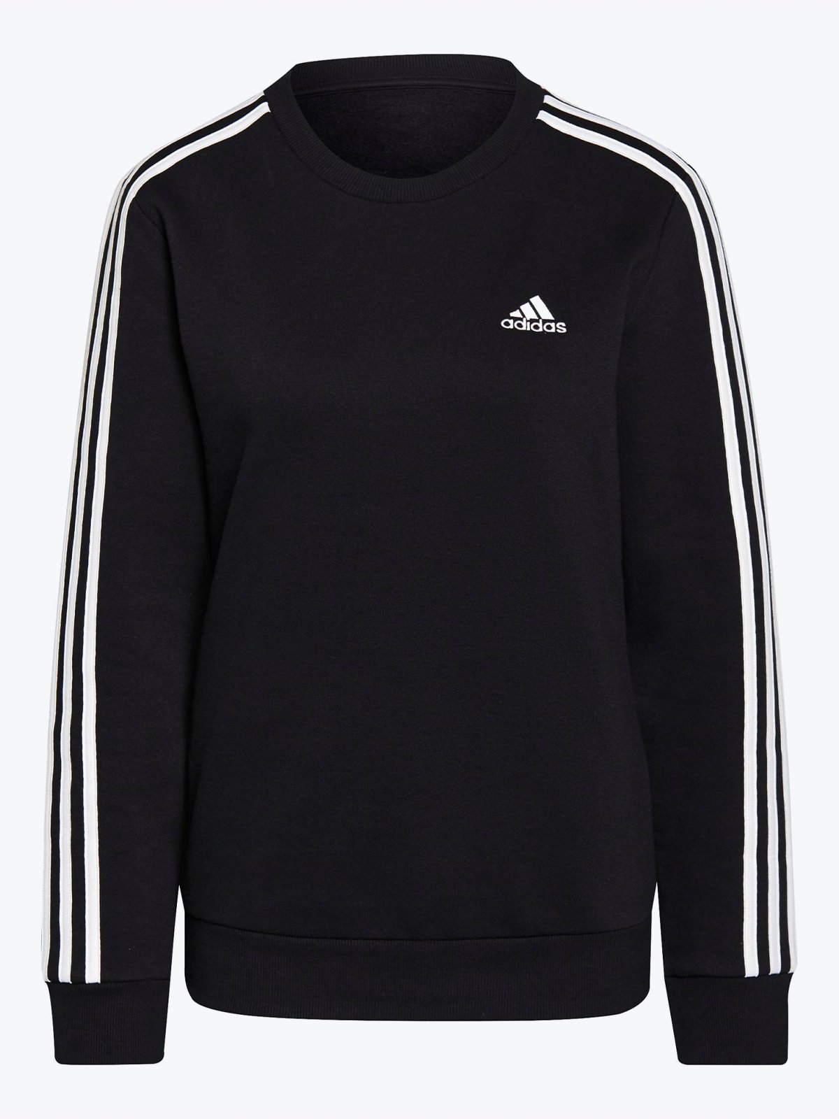 adidas 3-Stripes Fleece Sweater Black