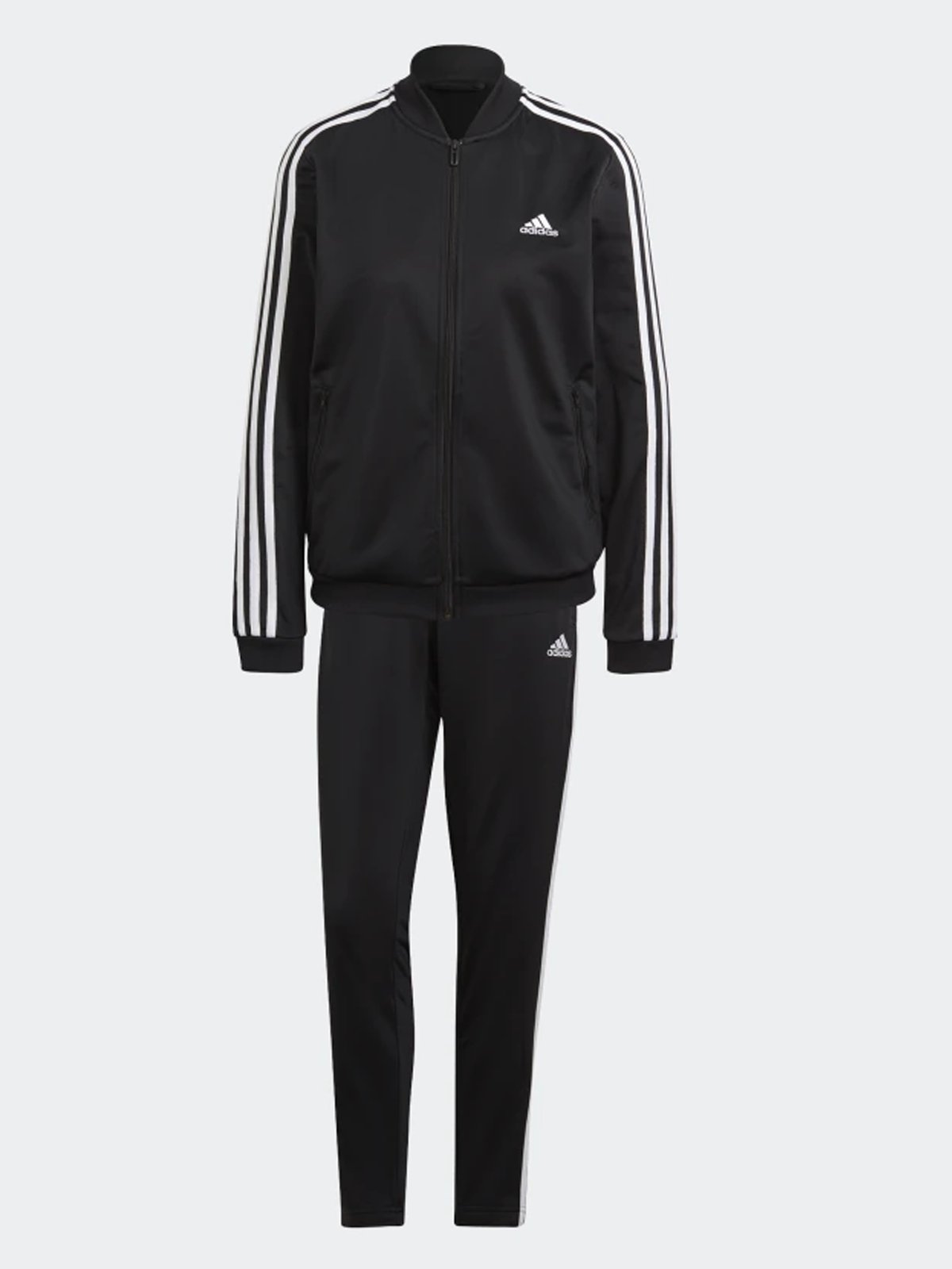 adidas 3-Stripes Tracksuit Black/ White