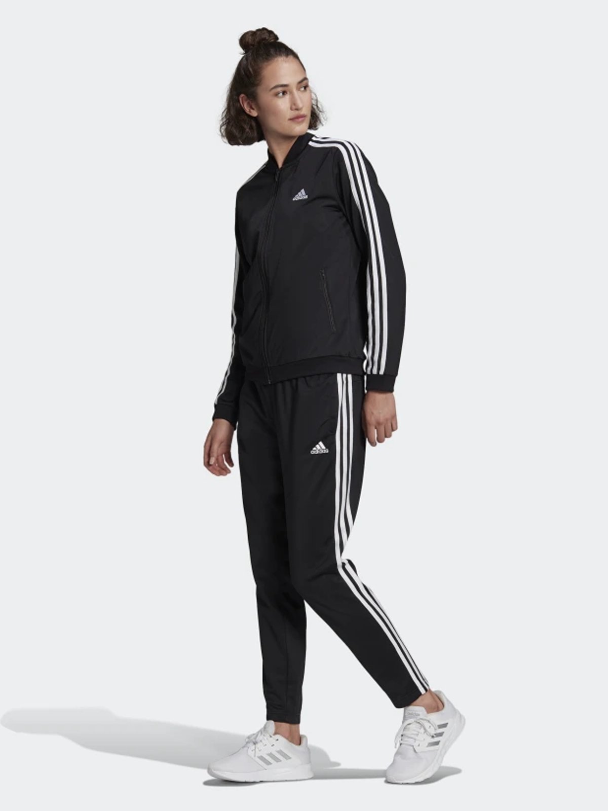 adidas 3-Stripes Tracksuit Black/ White