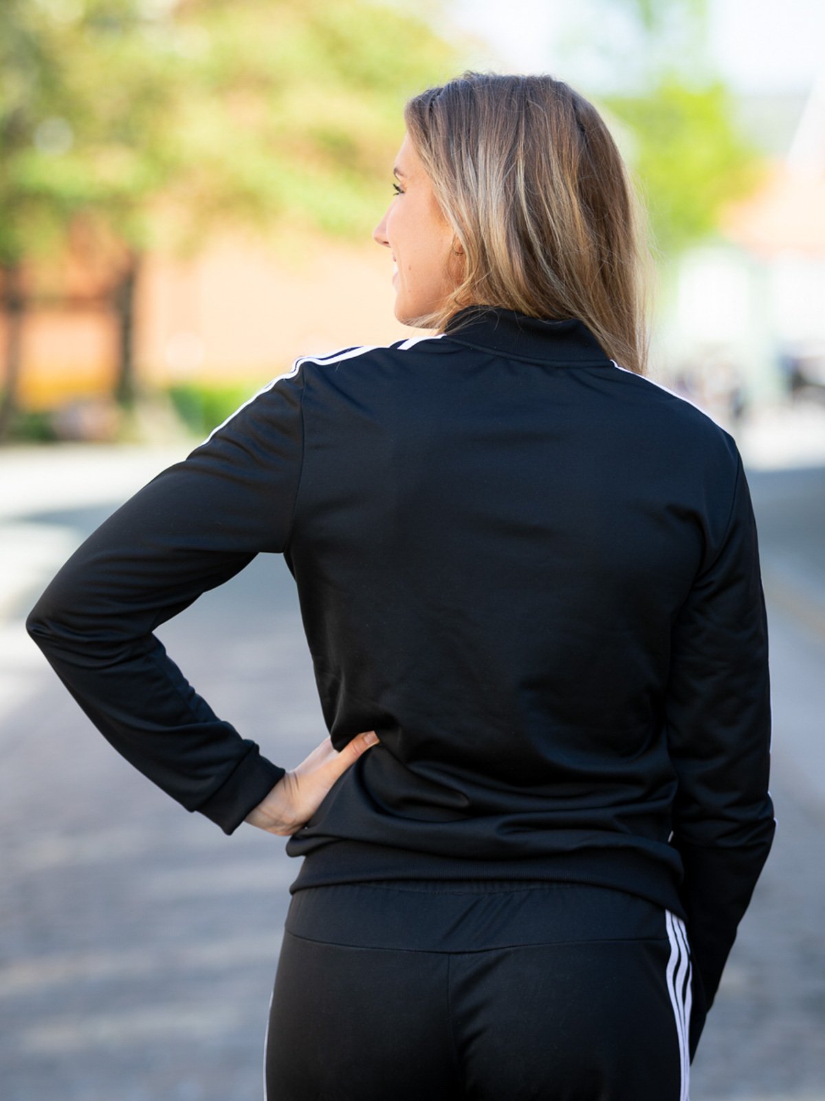 adidas 3-Stripes Tracksuit Black/ White