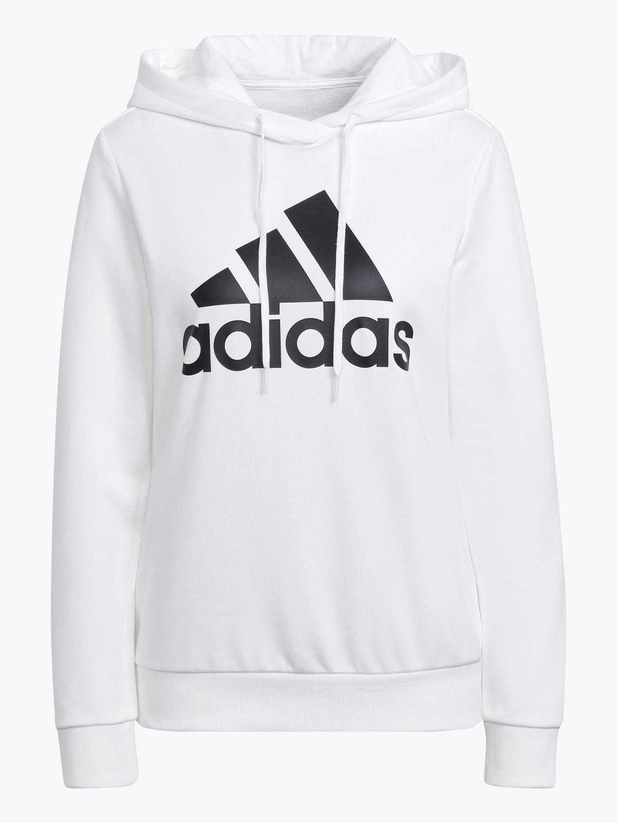 adidas Big Logo French Teddy Hoodie White / Black