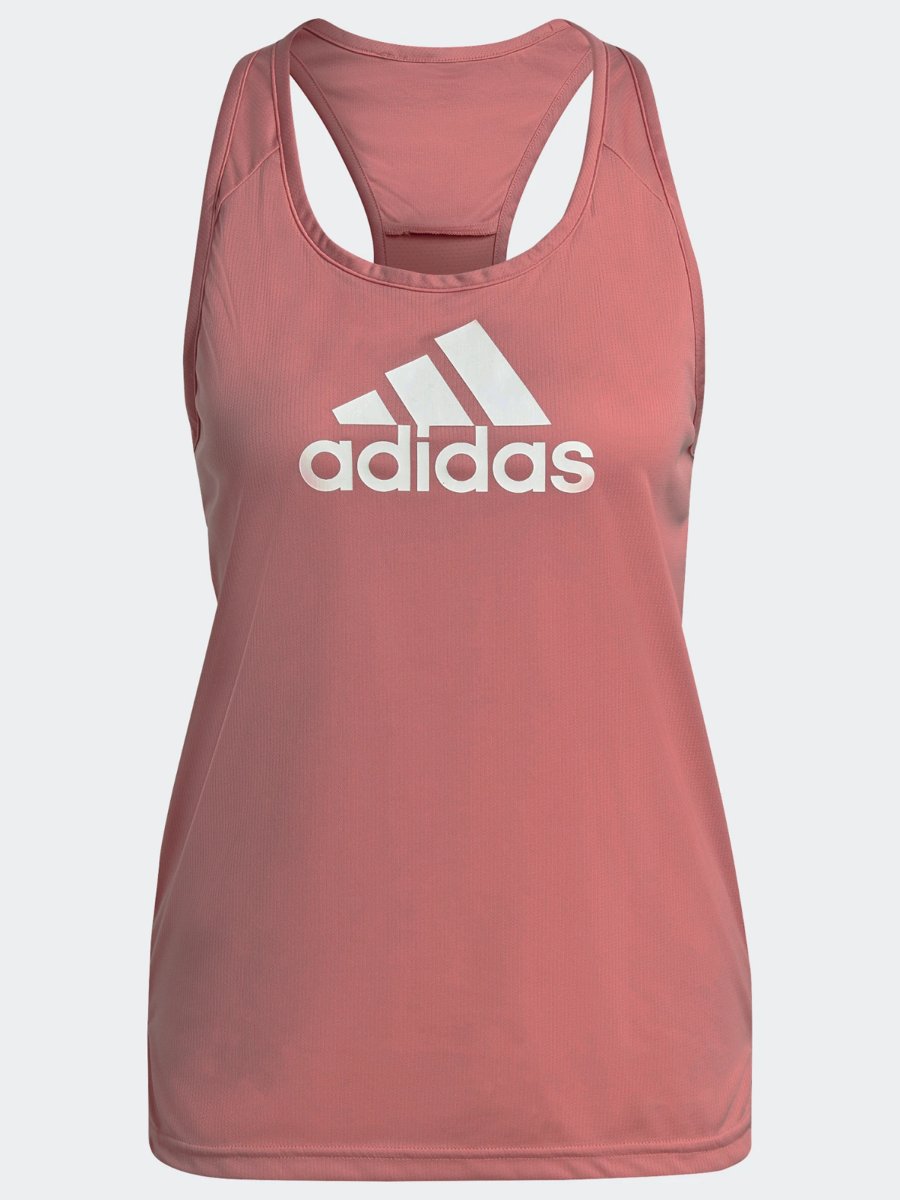 adidas Big Logo Tank Hazy Rose / White