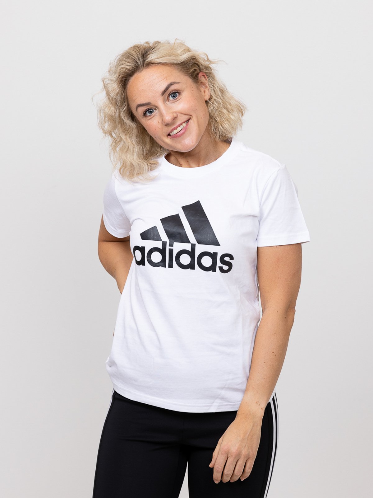 adidas Big Logo Tee White / Black
