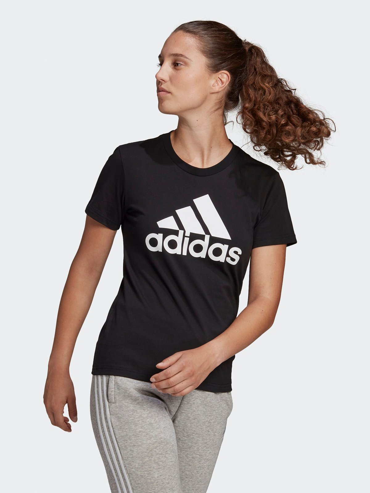 adidas Big Logo Tee Black / White