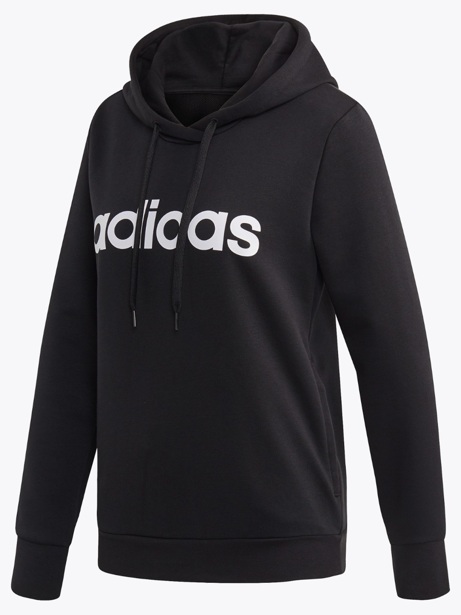 adidas Bluza Linear Hoodie Black/ White