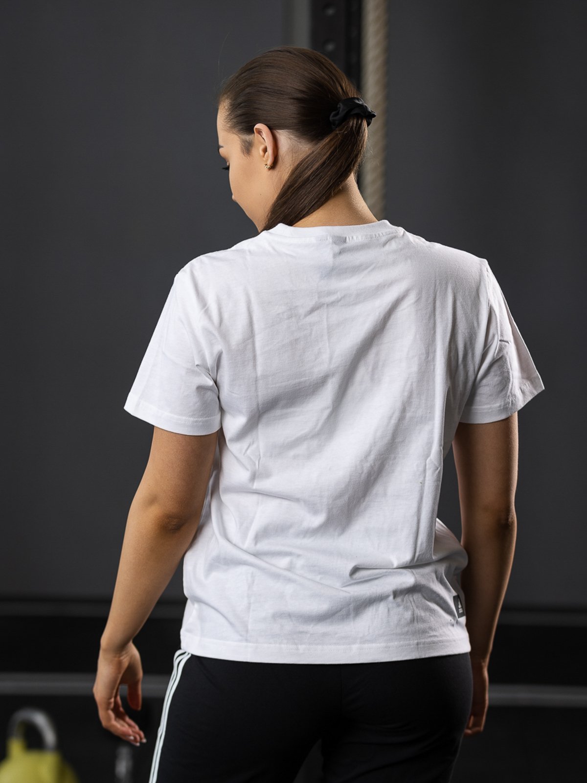 adidas 3 Bar Tee White