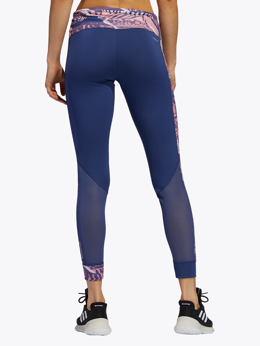 adidas Own The Run Tights Tech Indigo/ Glory Pink/ Dash Grey