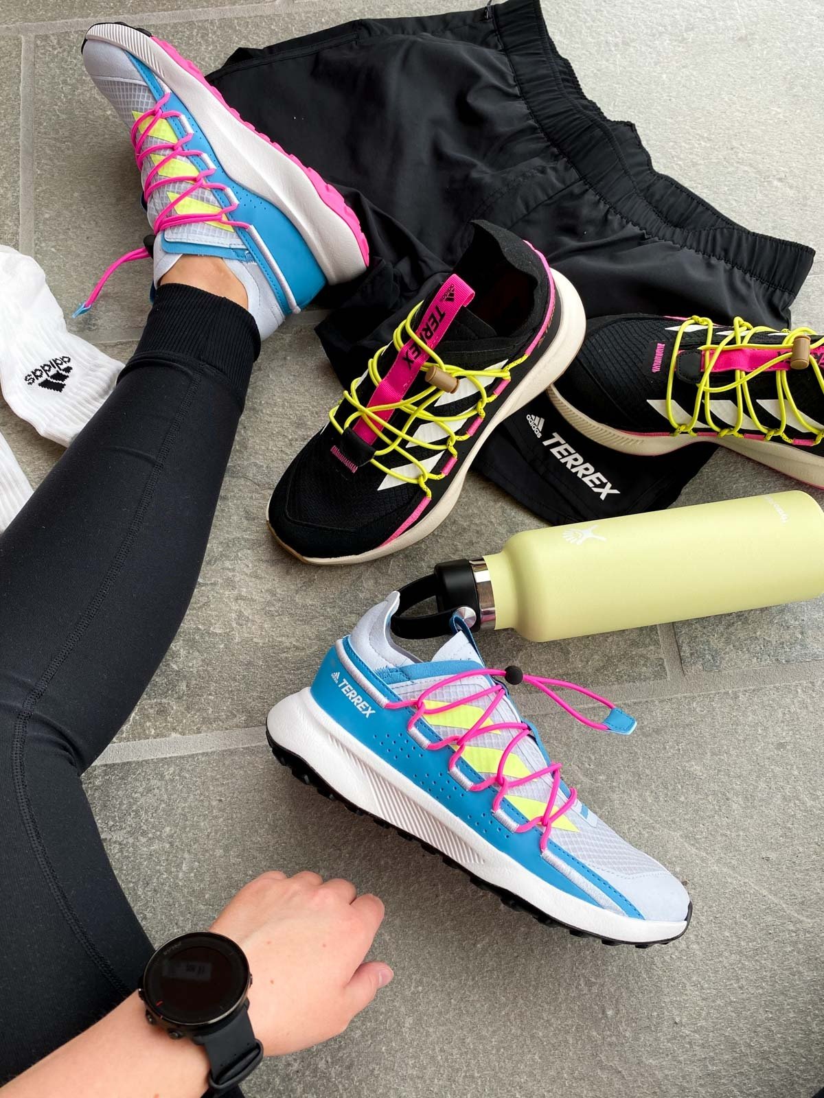 adidas Terrex Voyager 21 Halo Blue / Hi-Res Yellow / Screaming Pink