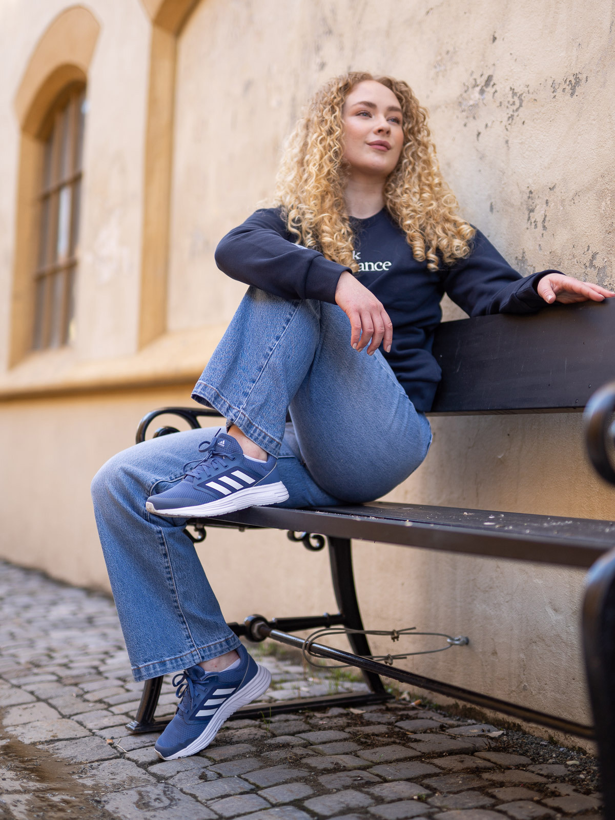 adidas Galaxy Crew Blue / Cloud White / Halo Blue