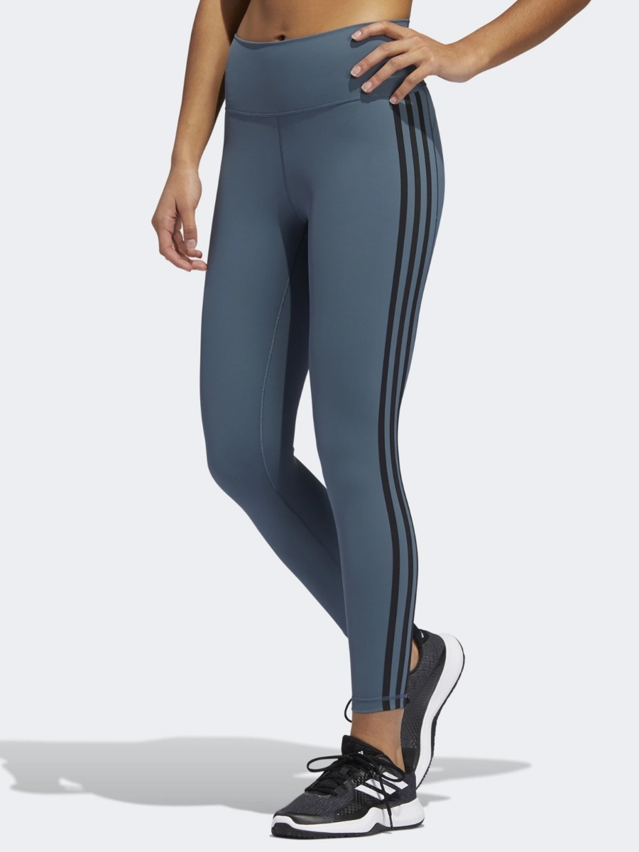 adidas Believe This 3 stripes 7/8 Tights Legacy Blue/ Black