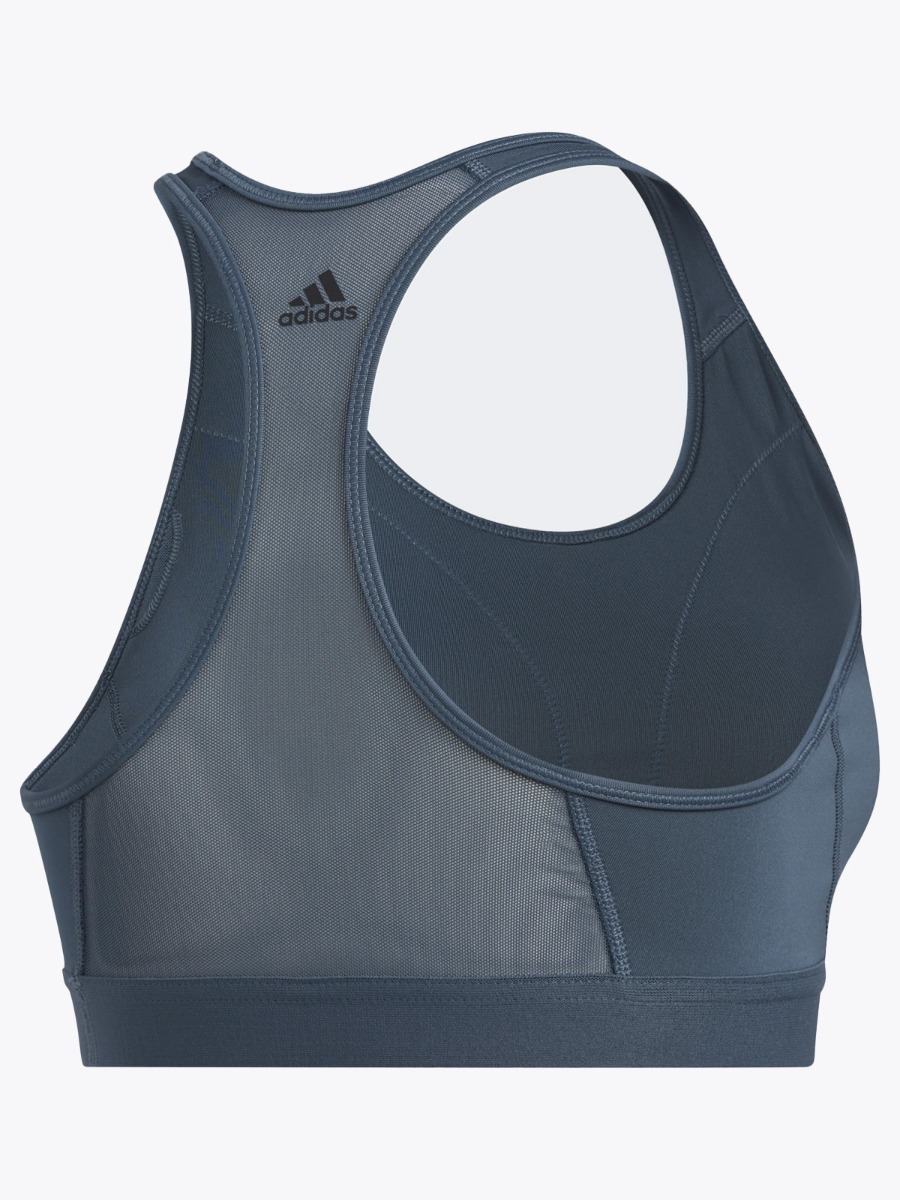 adidas Don't Rest Alphaskin 3 stripes Bra Legacy Blue