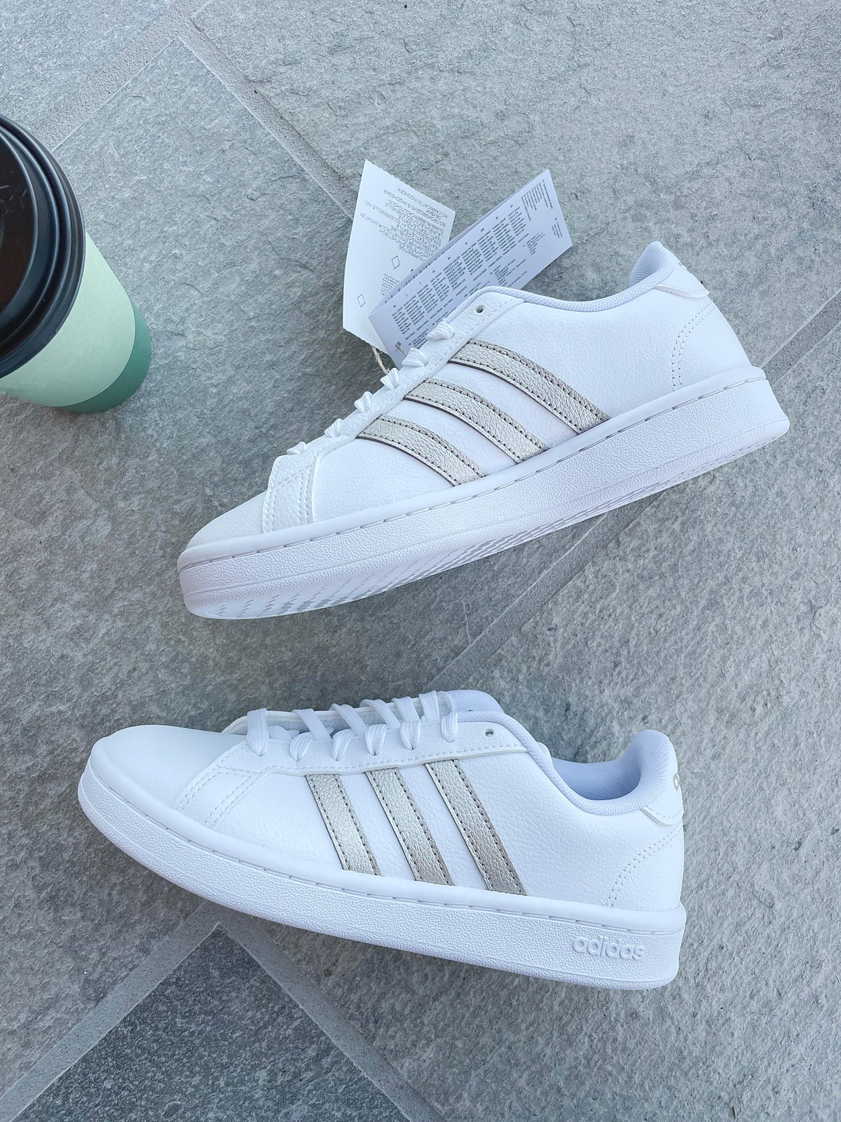 adidas Grand Court Cloud White / Platin Metallic / Cloud White