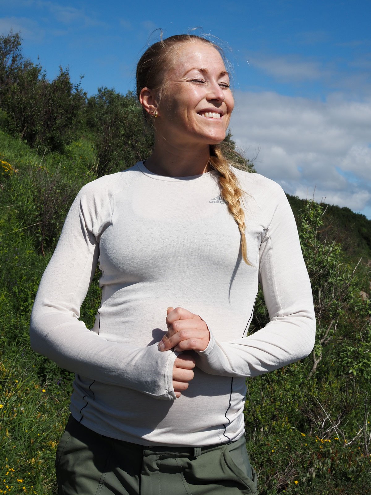 adidas Adi Runner Long Sleeve Aluminium