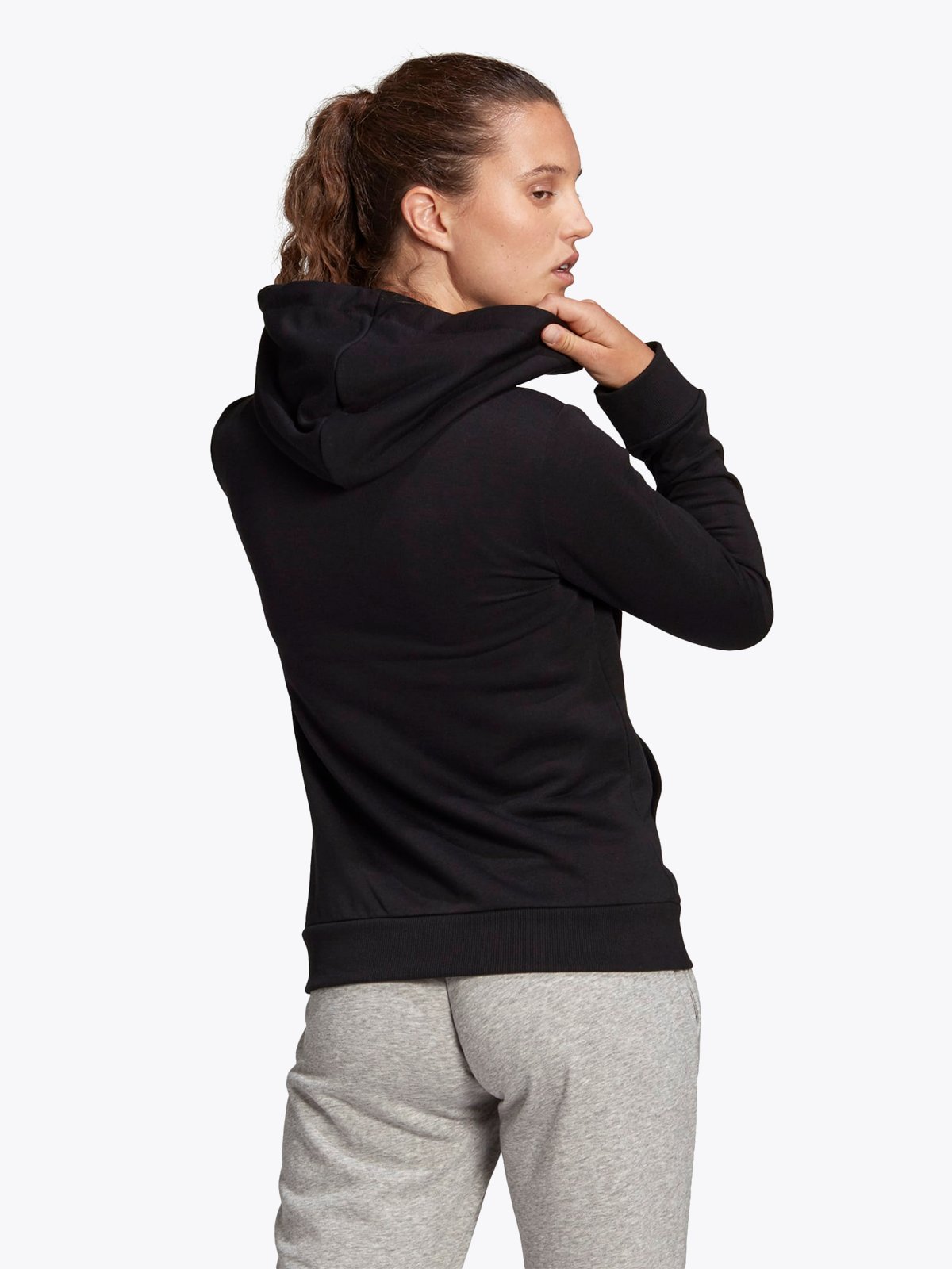 adidas Linear Full Zip Hoodie Black / White