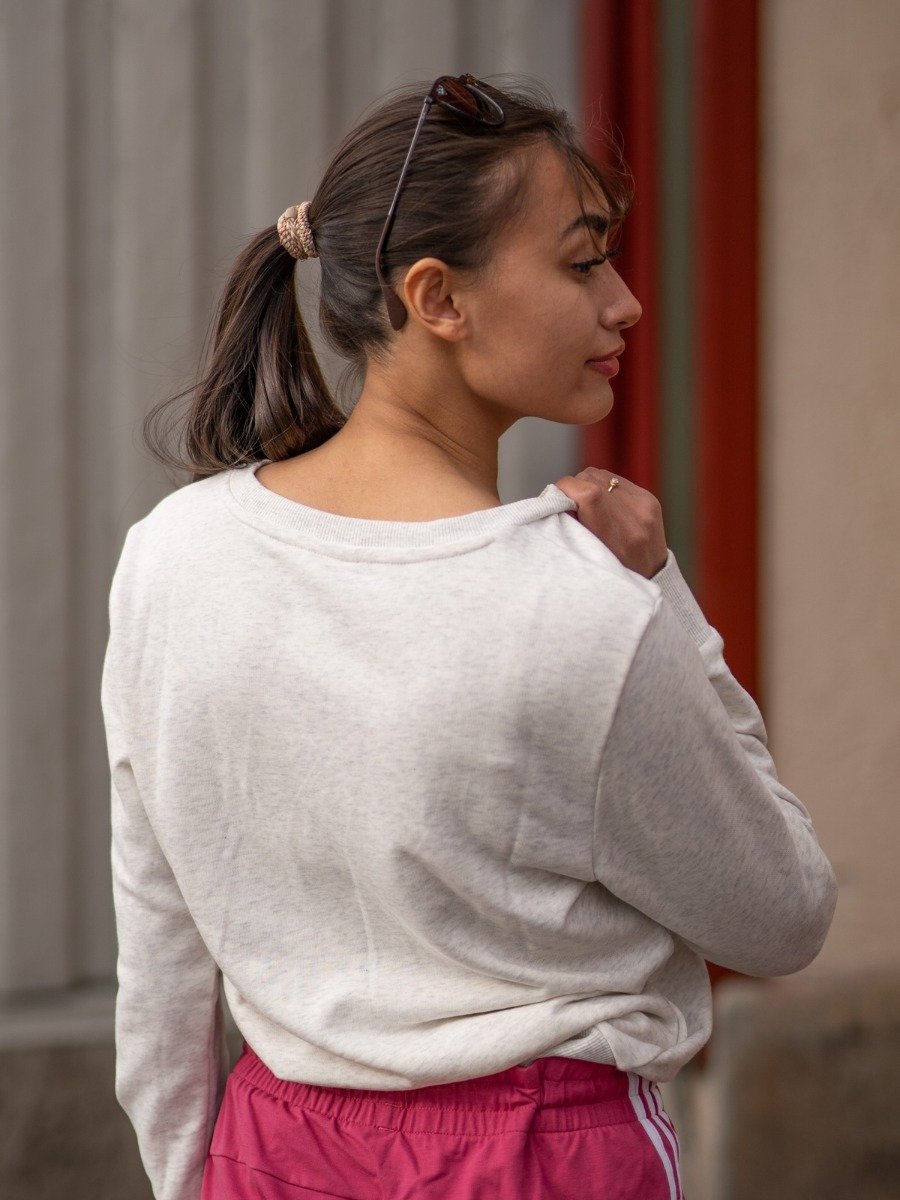 adidas Linear Sweat Off White / White