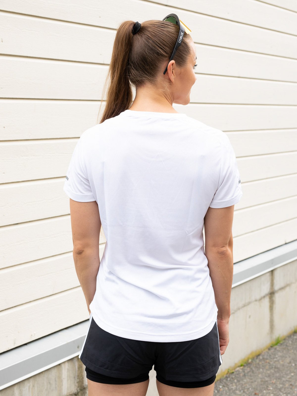 adidas Run It Tee 3 Stripes White