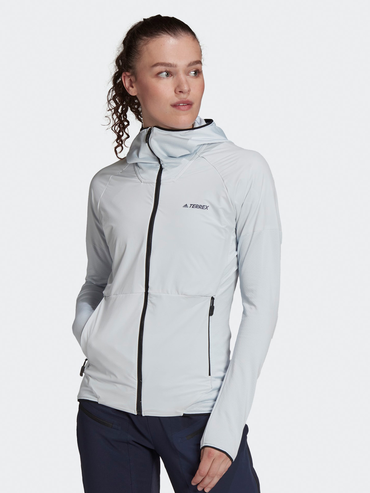 adidas Skyclimb Fleece Jacket Lyseblå
