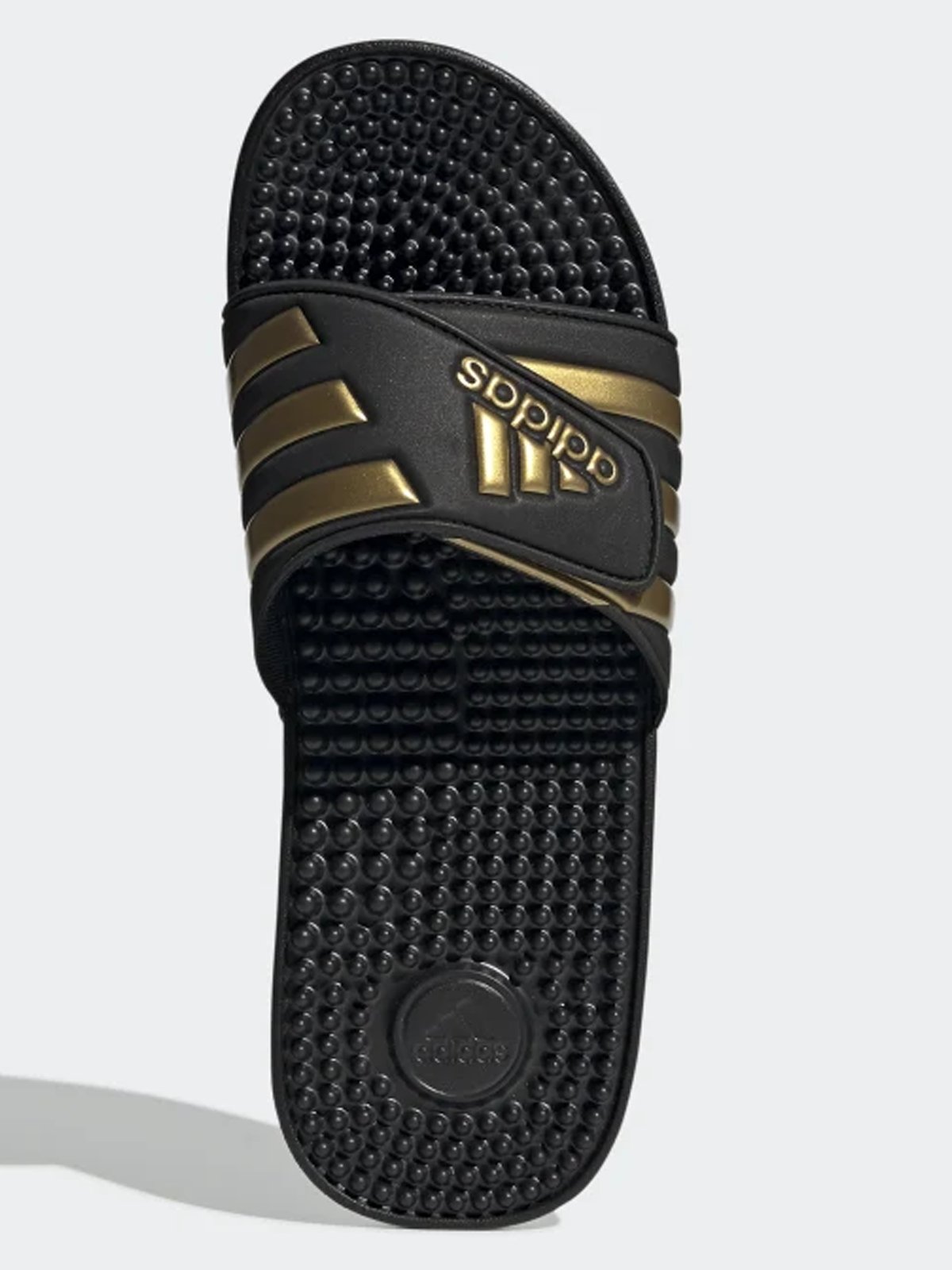 adidas Adissage Slipper Core Black / Gold Metallic