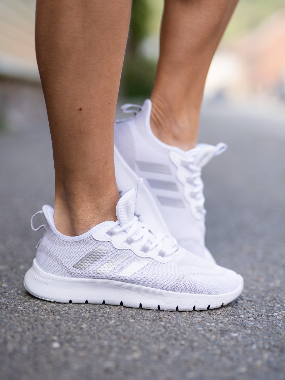 adidas Vario Sport Hvit med sølvdetaljer