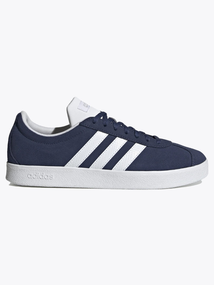 adidas VL Court 2.0 Tech Indigo / Cloud White / Matte Silver