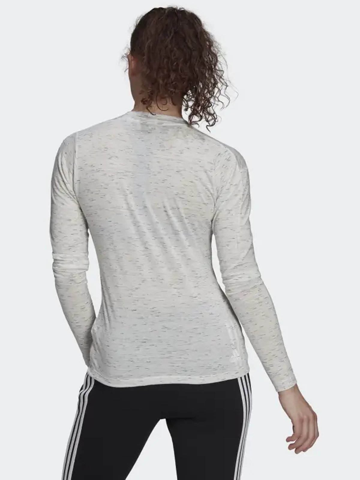 adidas Winner Tee Long Sleeve White Melange