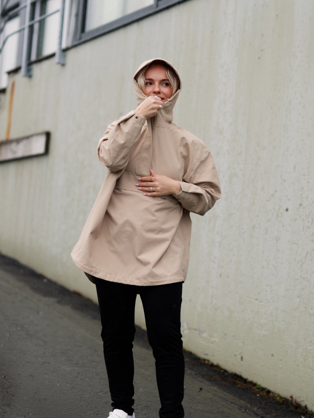 Aim'n Oversized Anorak Beige