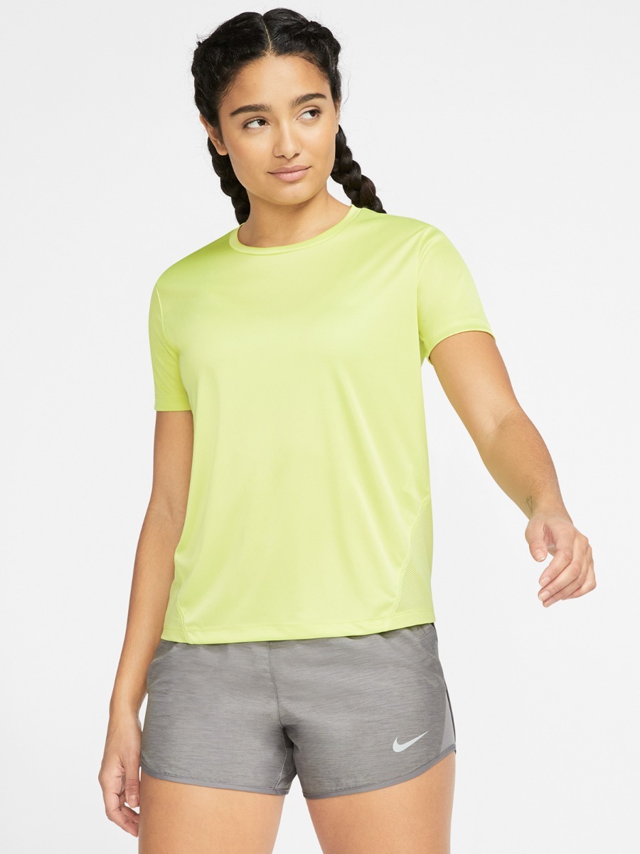 Nike Miler Tee Short Sleeve Limelight/ Reflective Silver