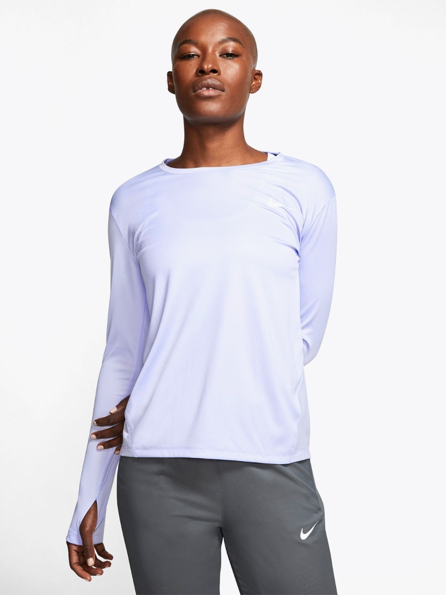 Nike Miler LS Lavender Mist