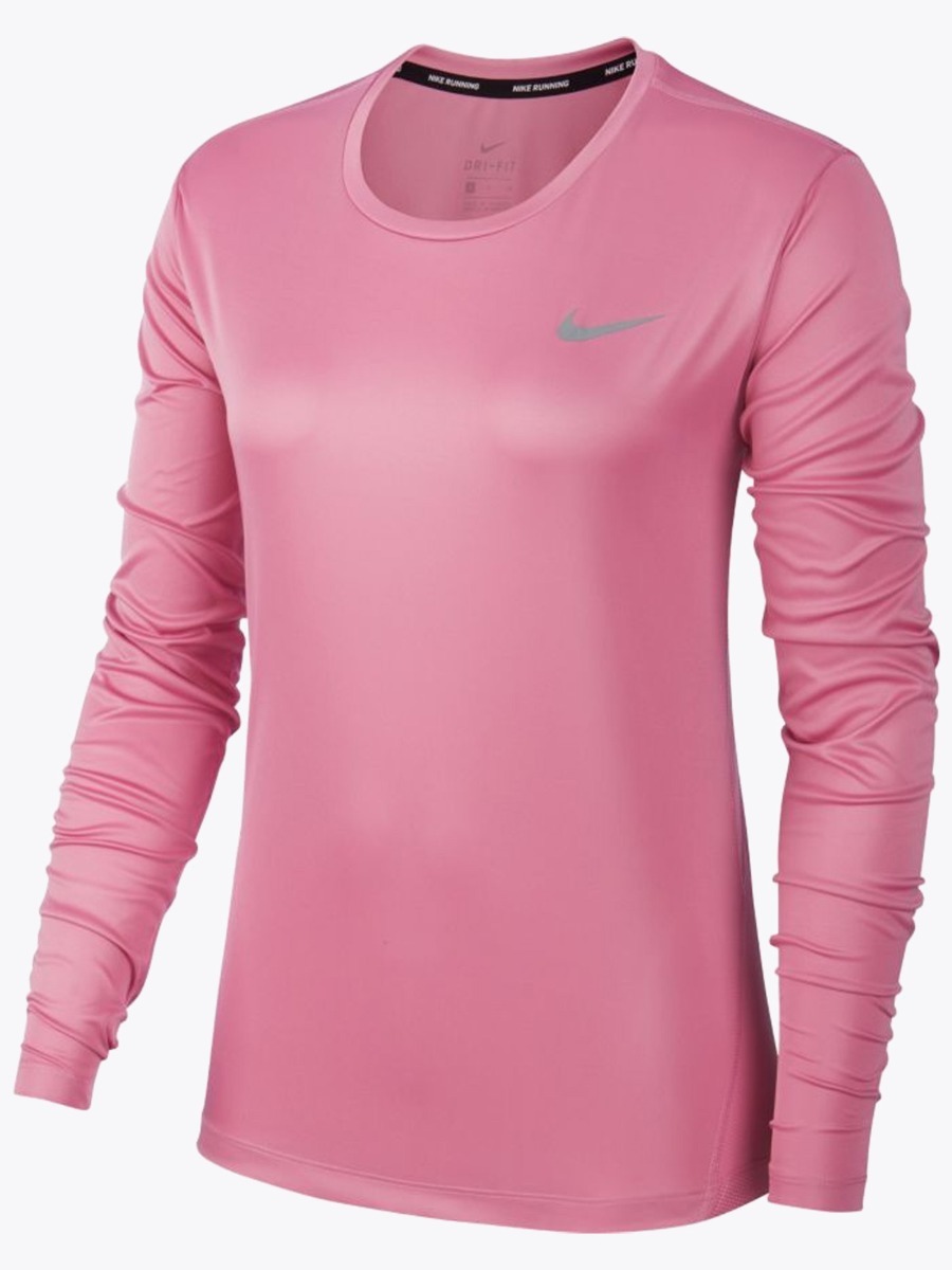 Nike Miler LS Magic Flamingo/ Reflective Silver