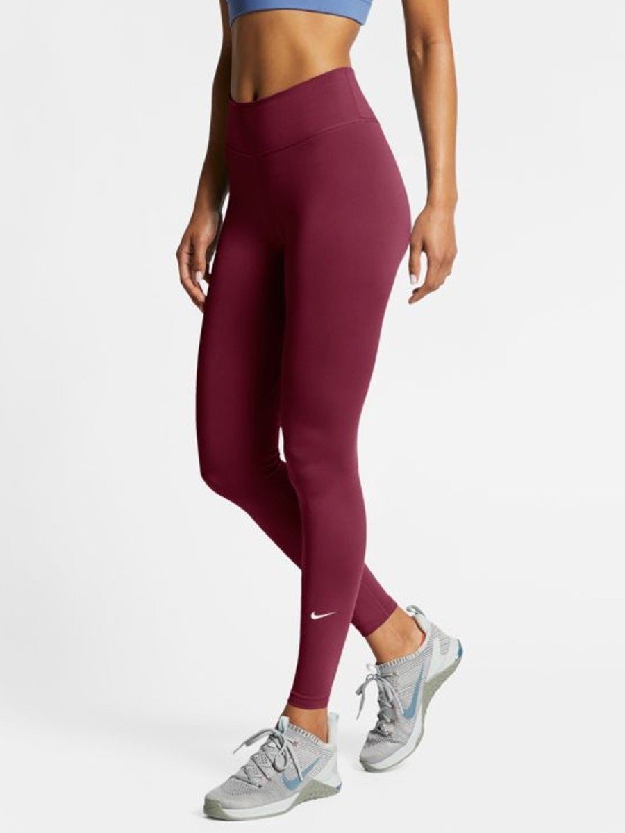 Nike One Tights Dark Beetroot/ White