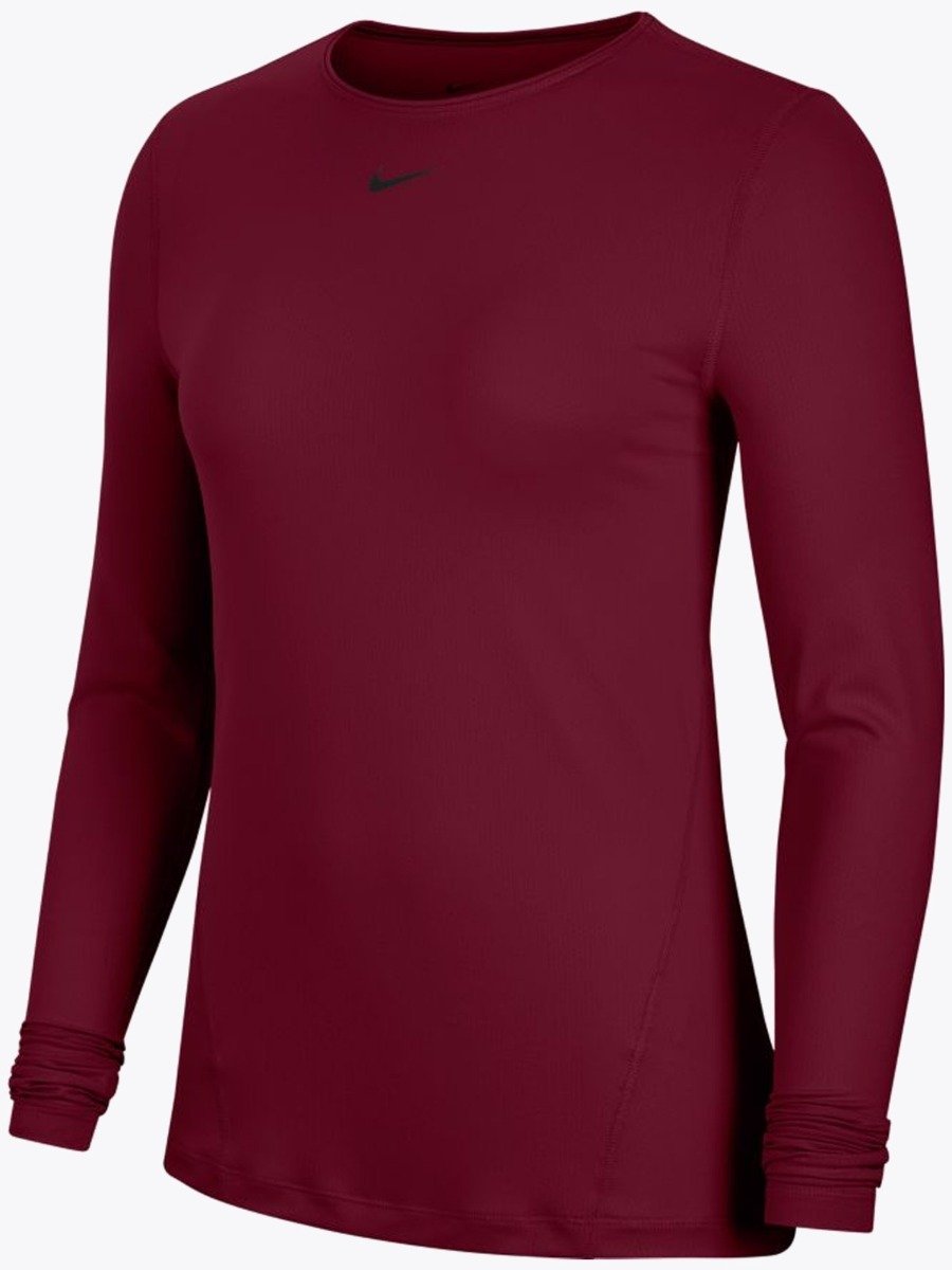 Nike Pro LS Dark Beetroot/ Black