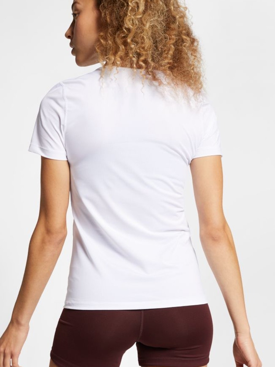 Nike Pro 365 Top Short Sleeve Essential White/ Black