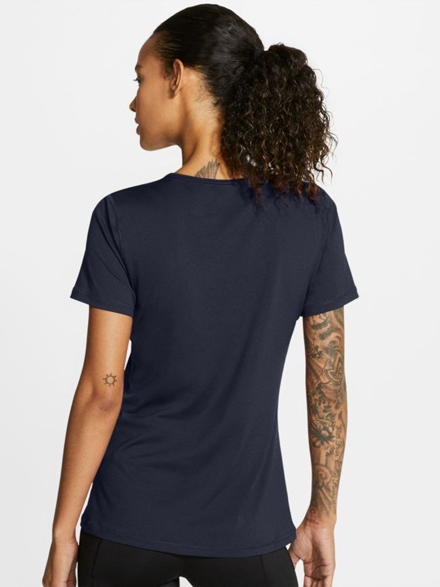 Nike Pro 365 Top Short Sleeve Essential Obsidian/ White