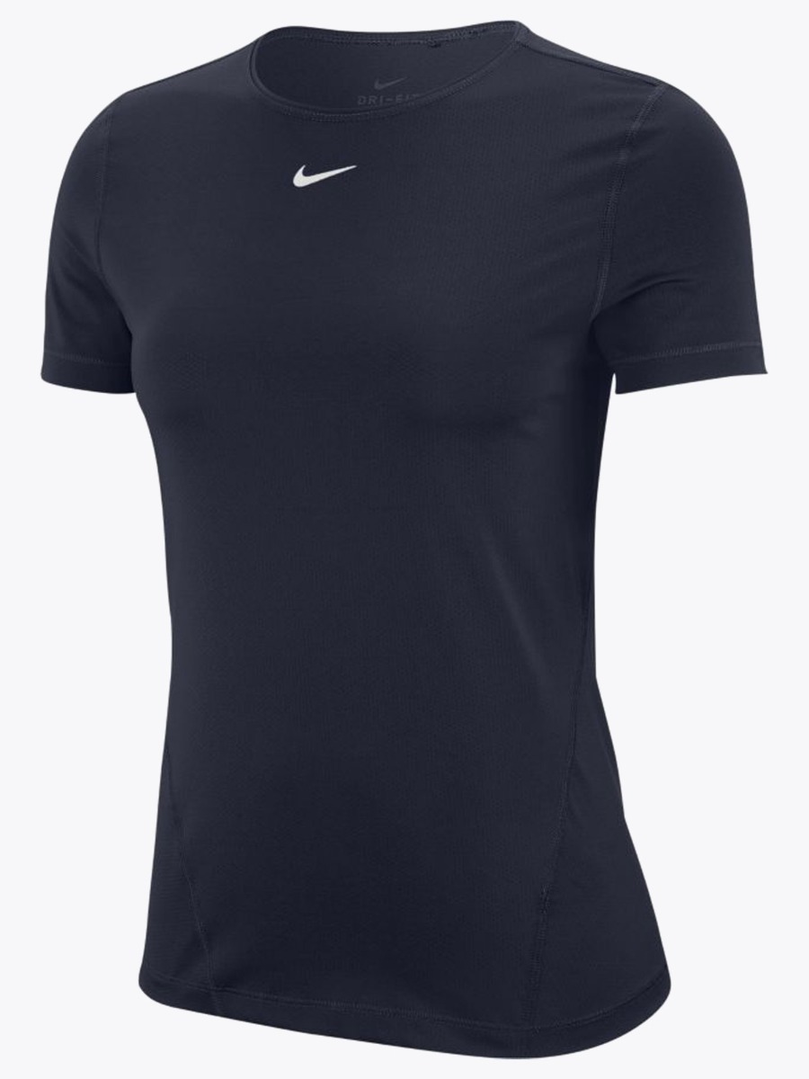 Nike Pro 365 Top Short Sleeve Essential Obsidian/ White
