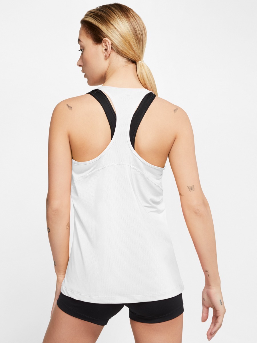 Nike Nike Pro Tank Allover Mesh White/ Black