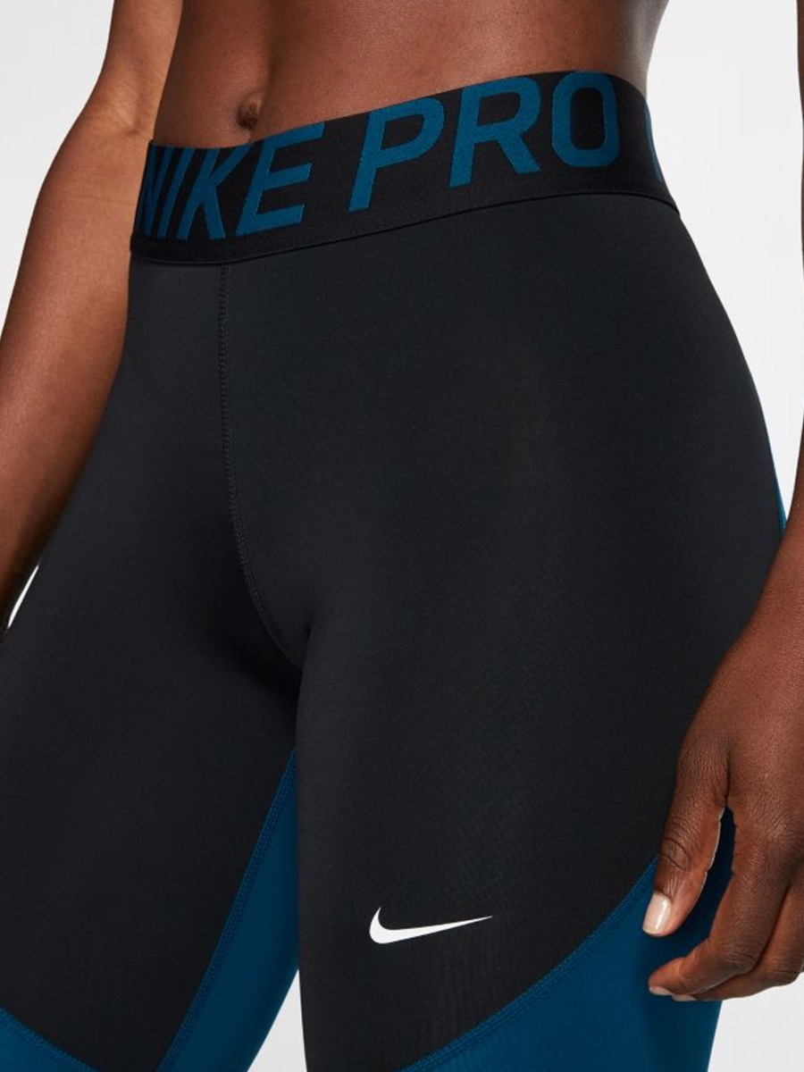 Nike Pro Tights Black/ Valerian Blue