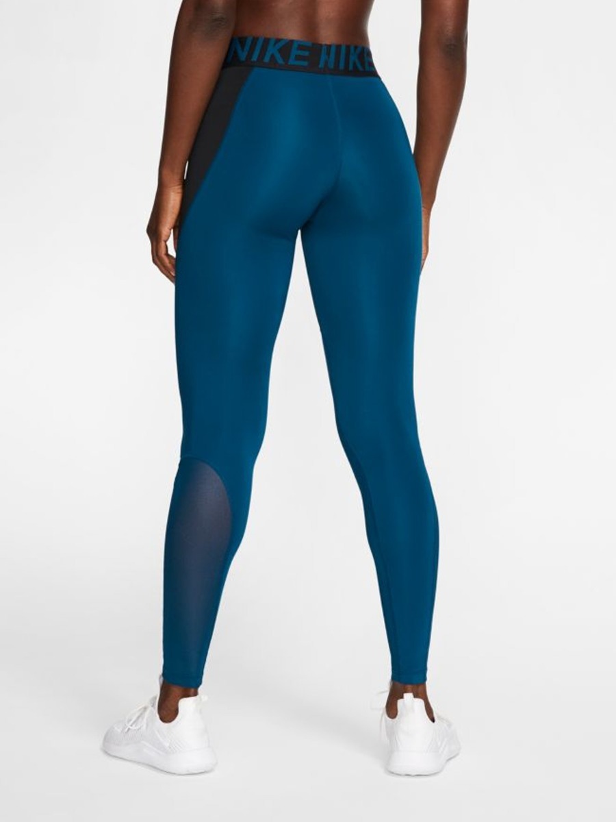 Nike Pro Tights Black/ Valerian Blue