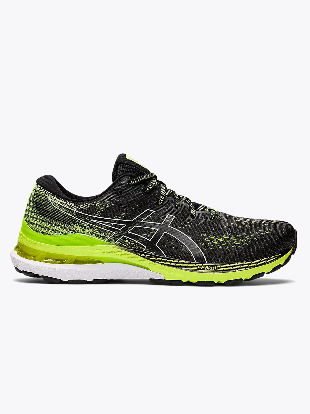 ASICS Gel-Kayano 28 Black / Hazard Green