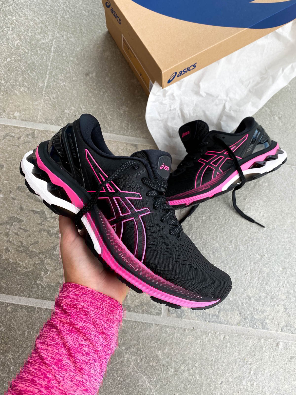 ASICS Gel-Kayano 27 Black/Pink Glo