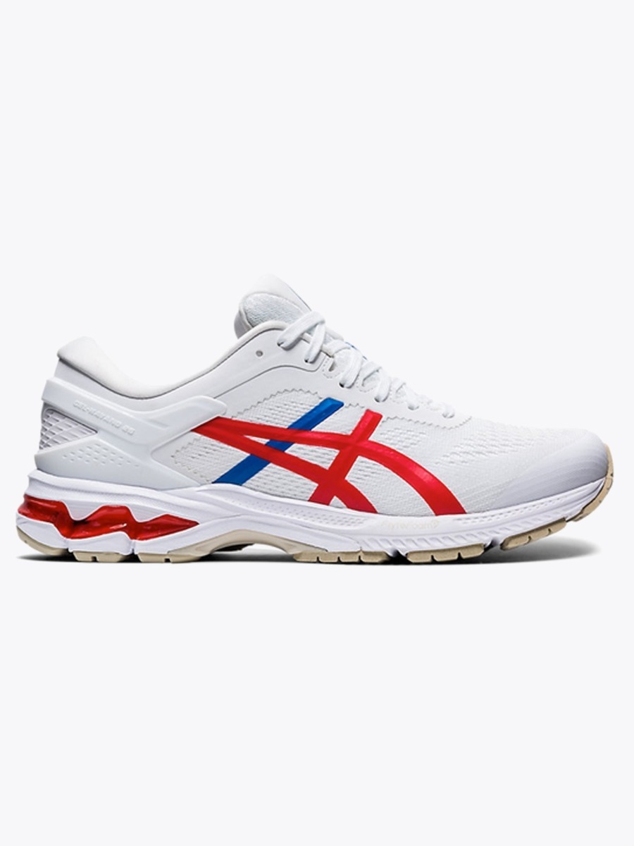 ASICS Gel-Kayano 26 White/Classic Red