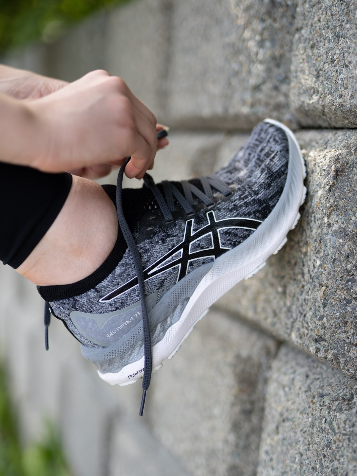 ASICS Gel-Nimbus 23 Knit Sheet Rock/Black