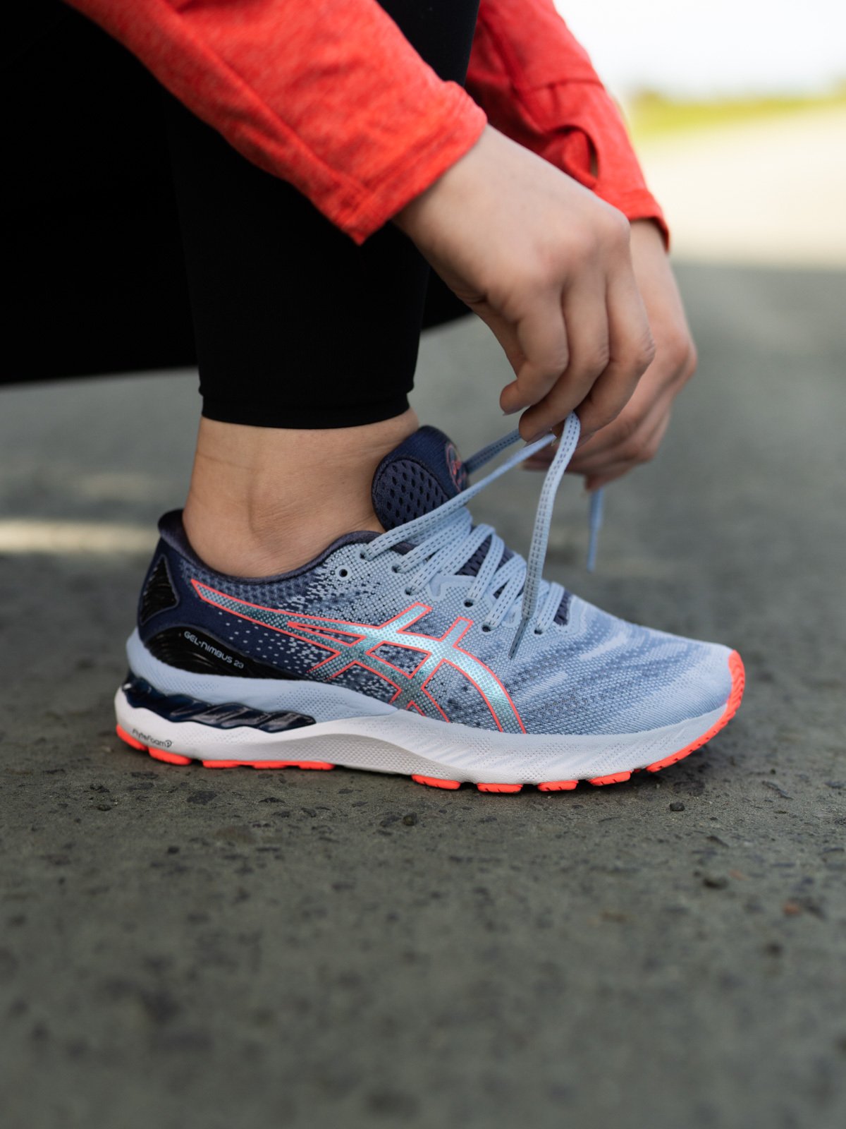 ASICS Gel-Nimbus 23 Mist/Blazing Coral