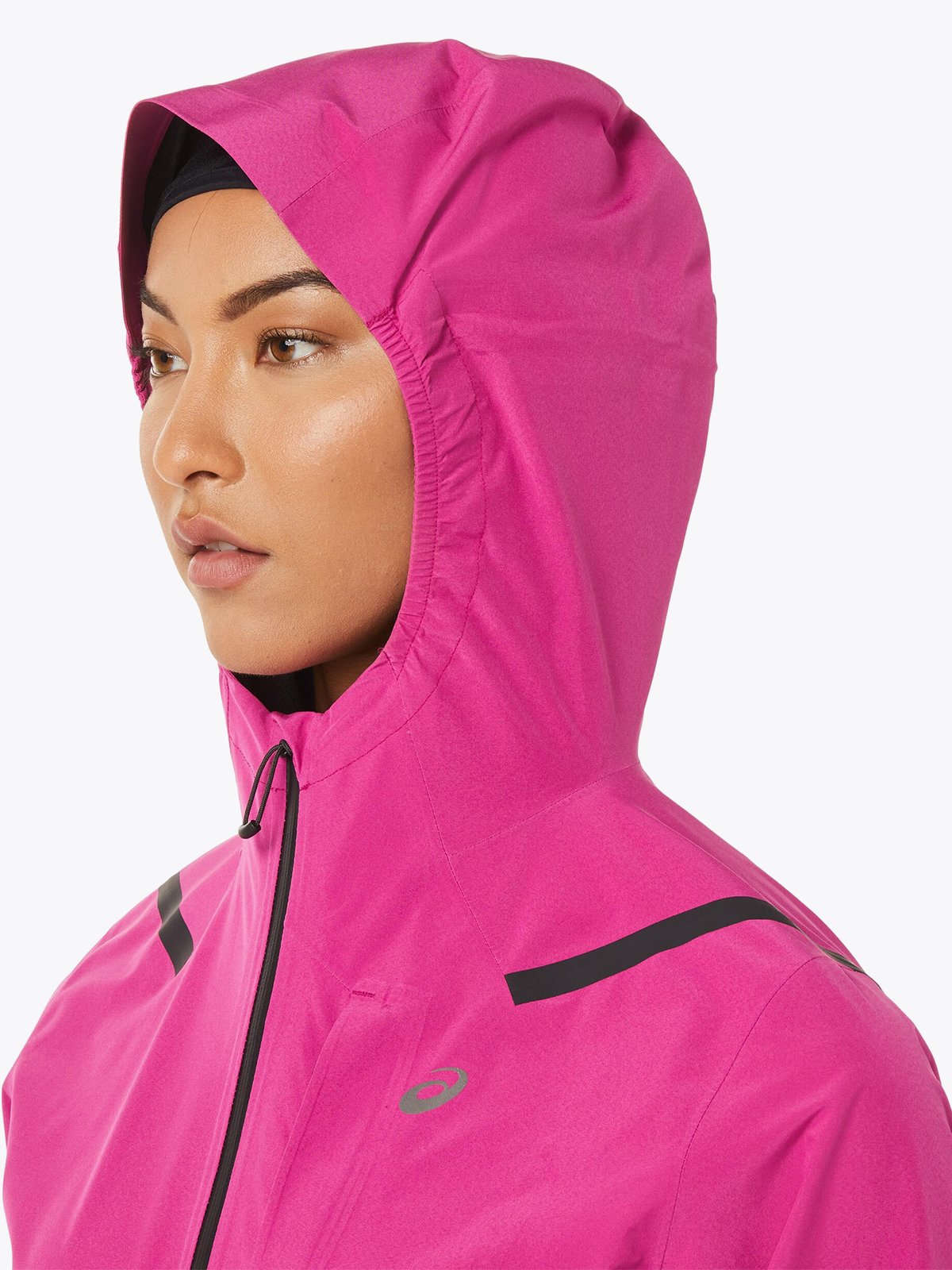 ASICS Accelerate Waterproof Jacket Fuschia Red