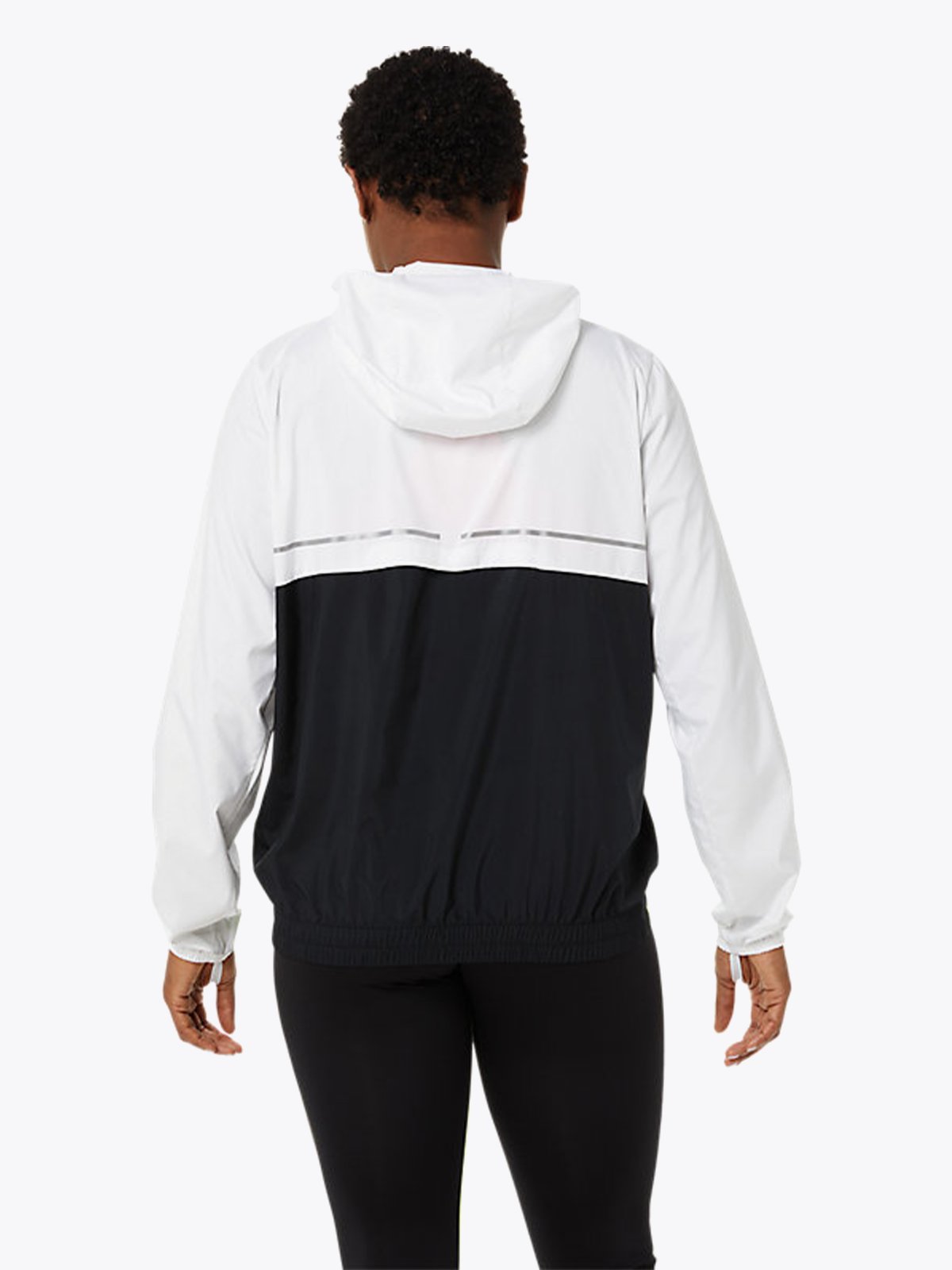 ASICS Lite-Show Jacket Brilliant White/Lime Green