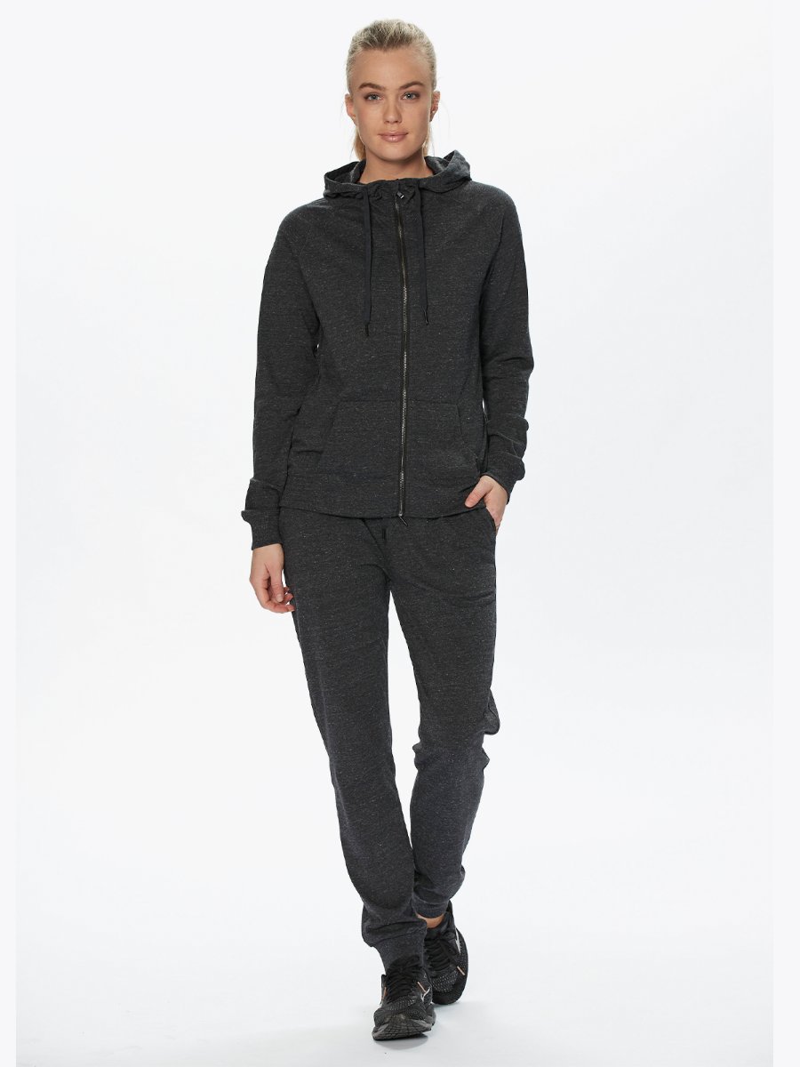 Athlecia Chestine Melange Sweat Hoody Dark Grey Melange