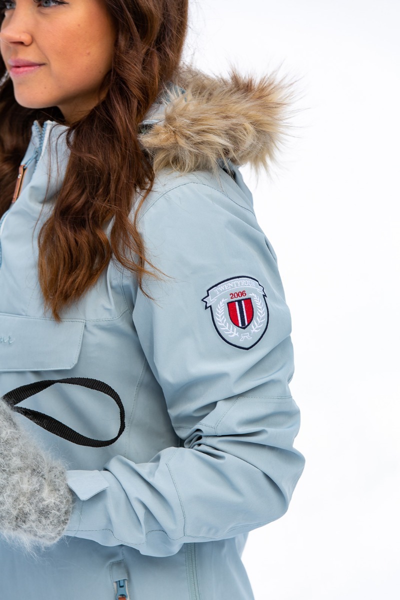 Twentyfour Finse 2-lags Anorakk Perleblå